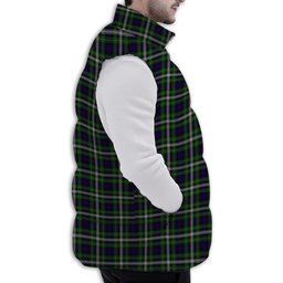 Tartan Puffer Vest Winter White Duck Down Vest Sleeveless