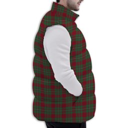 Tartan Puffer Vest Winter White Duck Down Vest Sleeveless