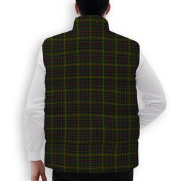 ScotsTee Shop Scottish Hall Crest Tartan Puffer Vest Winter White Duck Down Vest Sleeveless