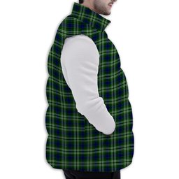Tartan Puffer Vest Winter White Duck Down Vest Sleeveless