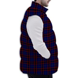 Tartan Puffer Vest Winter White Duck Down Vest Sleeveless