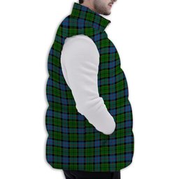 Tartan Puffer Vest Winter White Duck Down Vest Sleeveless