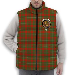 ScotsTee Shop Scottish Gregor Ancient Clan Crest Tartan Puffer Vest Winter White Duck Down Vest Sleeveless