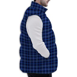Tartan Puffer Vest Winter White Duck Down Vest Sleeveless