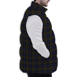 Tartan Puffer Vest Winter White Duck Down Vest Sleeveless