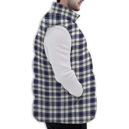 Tartan Puffer Vest Winter White Duck Down Vest Sleeveless
