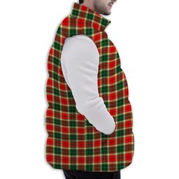 Tartan Puffer Vest Winter White Duck Down Vest Sleeveless