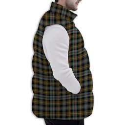 Tartan Puffer Vest Winter White Duck Down Vest Sleeveless