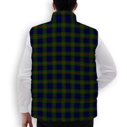 ScotsTee Shop Scottish Dundas Modern 02 Crest Tartan Puffer Vest Winter White Duck Down Vest Sleeveless