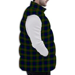 Tartan Puffer Vest Winter White Duck Down Vest Sleeveless