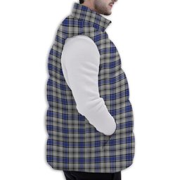 Tartan Puffer Vest Winter White Duck Down Vest Sleeveless