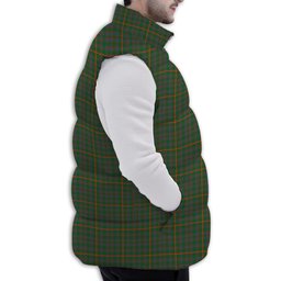 Tartan Puffer Vest Winter White Duck Down Vest Sleeveless