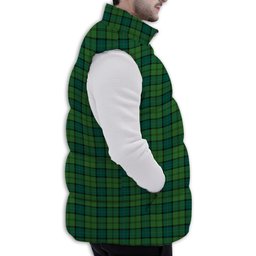 Tartan Puffer Vest Winter White Duck Down Vest Sleeveless