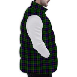 Tartan Puffer Vest Winter White Duck Down Vest Sleeveless