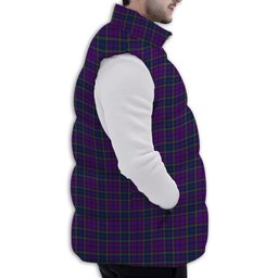 Tartan Puffer Vest Winter White Duck Down Vest Sleeveless