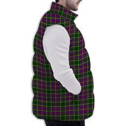 Tartan Puffer Vest Winter White Duck Down Vest Sleeveless