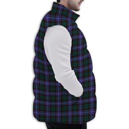 Tartan Puffer Vest Winter White Duck Down Vest Sleeveless