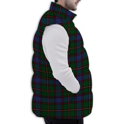 Tartan Puffer Vest Winter White Duck Down Vest Sleeveless