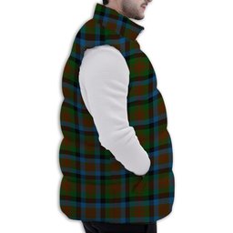 Tartan Puffer Vest Winter White Duck Down Vest Sleeveless