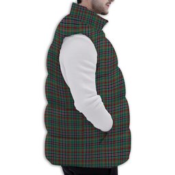 Tartan Puffer Vest Winter White Duck Down Vest Sleeveless