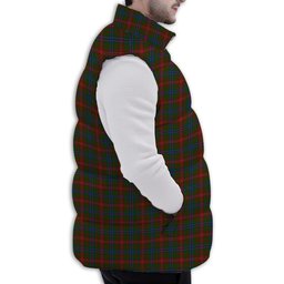 Tartan Puffer Vest Winter White Duck Down Vest Sleeveless