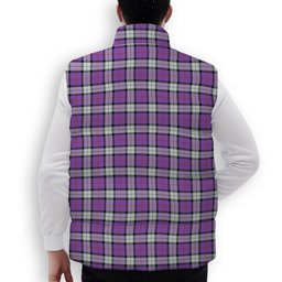 ScotsTee Shop Scottish Sinclair Dress (Dance) Ancient Clan Crest Tartan Puffer Vest Winter White Duck Down Vest Sleeveless