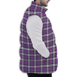 Tartan Puffer Vest Winter White Duck Down Vest Sleeveless