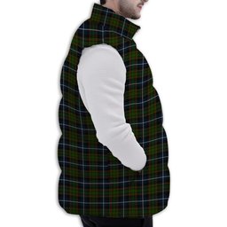 Tartan Puffer Vest Winter White Duck Down Vest Sleeveless