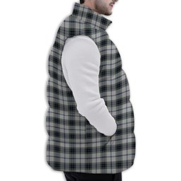 Tartan Puffer Vest Winter White Duck Down Vest Sleeveless
