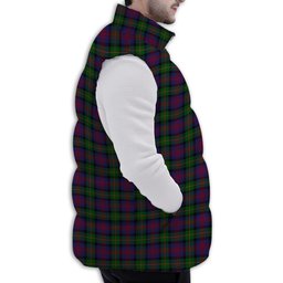 Tartan Puffer Vest Winter White Duck Down Vest Sleeveless