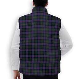 ScotsTee Shop Scottish McCallum of Berwick Modern Crest Tartan Puffer Vest Winter White Duck Down Vest Sleeveless