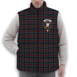 ScotsTee Shop Scottish Lindsay-McGee Ancient Clan Crest Tartan Puffer Vest Winter White Duck Down Vest Sleeveless