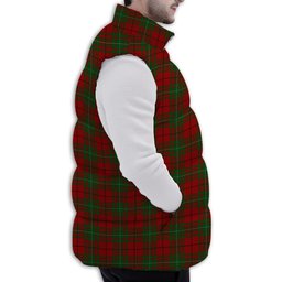 Tartan Puffer Vest Winter White Duck Down Vest Sleeveless