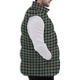 Tartan Puffer Vest Winter White Duck Down Vest Sleeveless
