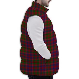 Tartan Puffer Vest Winter White Duck Down Vest Sleeveless