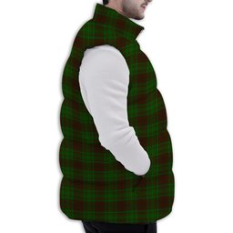 Tartan Puffer Vest Winter White Duck Down Vest Sleeveless