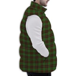 Tartan Puffer Vest Winter White Duck Down Vest Sleeveless