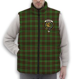 ScotsTee Shop Scottish MacPhee Hunting Ancient Crest Tartan Puffer Vest Winter White Duck Down Vest Sleeveless