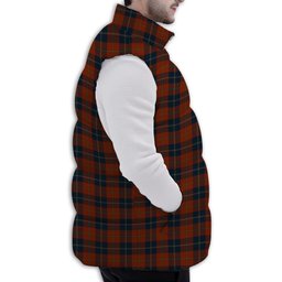 Tartan Puffer Vest Winter White Duck Down Vest Sleeveless