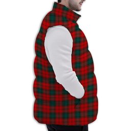 Tartan Puffer Vest Winter White Duck Down Vest Sleeveless