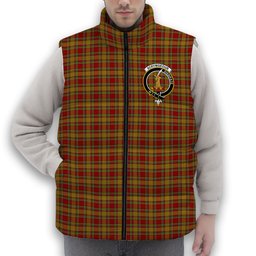 ScotsTee Shop Scottish Scrimgeour of Glassary Crest Tartan Puffer Vest Winter White Duck Down Vest Sleeveless