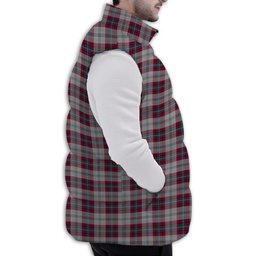 Tartan Puffer Vest Winter White Duck Down Vest Sleeveless