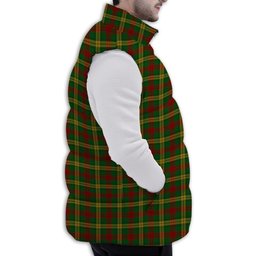 Tartan Puffer Vest Winter White Duck Down Vest Sleeveless