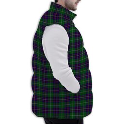 Tartan Puffer Vest Winter White Duck Down Vest Sleeveless