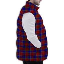 Tartan Puffer Vest Winter White Duck Down Vest Sleeveless