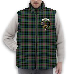 ScotsTee Shop Scottish Keith District Ancient Crest Tartan Puffer Vest Winter White Duck Down Vest Sleeveless