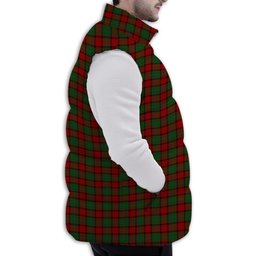 Tartan Puffer Vest Winter White Duck Down Vest Sleeveless
