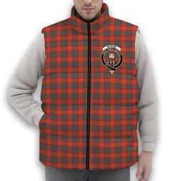 ScotsTee Shop Scottish McNab Ancient Crest Tartan Puffer Vest Winter White Duck Down Vest Sleeveless