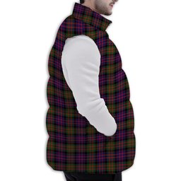 Tartan Puffer Vest Winter White Duck Down Vest Sleeveless