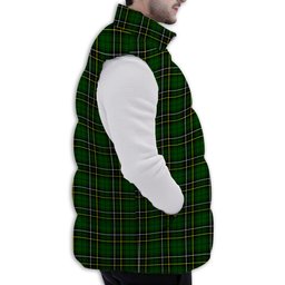 Tartan Puffer Vest Winter White Duck Down Vest Sleeveless